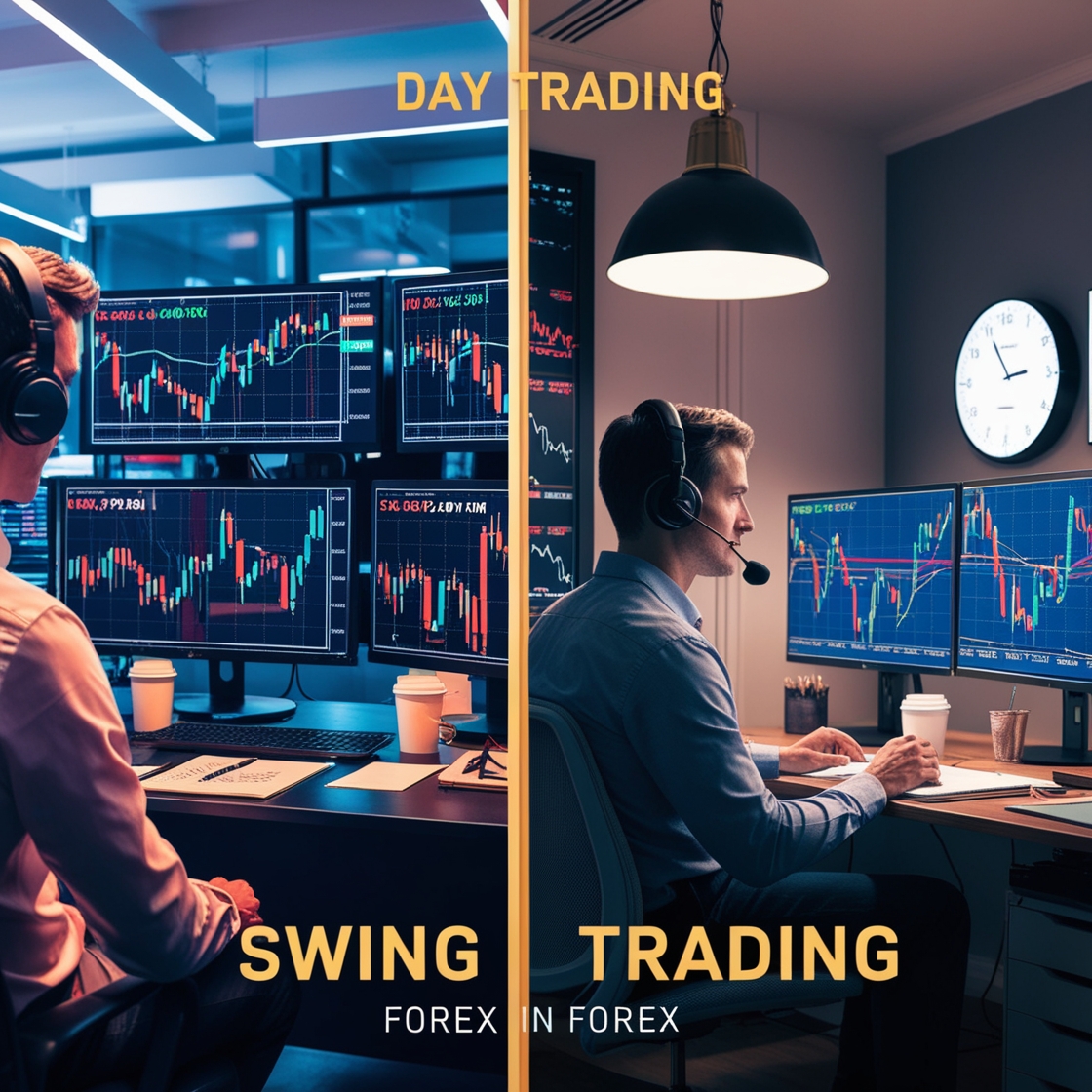 Day Trading vs Swing Trading in Forex